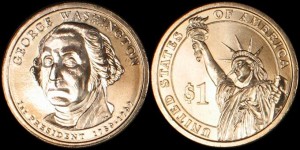 USA, 1 Dollar 2007 P G. Washington, km 401, stan I