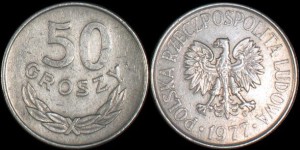 Polska, 50 Groszy 1977