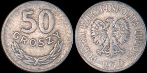 Polska, 50 Groszy 1970