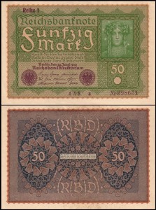 NIEMCY, 50 MARK 24.06.1919, Reihe 1, Pick 66