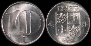 Czechosłowacja 10 Haleru różne roczniki KM 146, Stan I