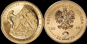 Polska, 2 Złote 2009, 10 rocz, TOPR