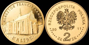 Polska, 2 Złote 2011, Klasztor Franciszkanów - Kalisz