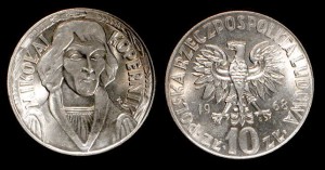 Polska, 10 Złotych 1968, Kopernik 'mały', Stan I