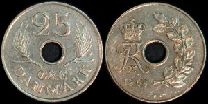 Dania, 25 Ore różne roczniki KM 855.1, Stan II