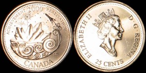 Kanada, 25 Cents 2000, KM 381, Achievement - Osiągnięcia, Stan I