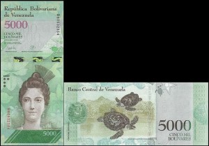 WENEZUELA, 5000 BOLIVARES 23.03.2017 Pick 97b