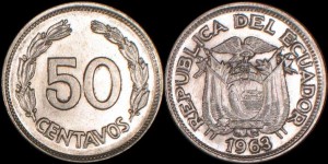 Ekwador, 50 Centavos 1963, KM 81