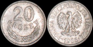 Polska, 20 Groszy 1966