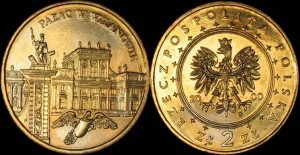 Polska, 2 Złote 2000, Pałac w Wilanowie, stan I