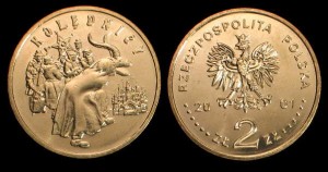 Polska, 2 Złote 2001, Kolędnicy