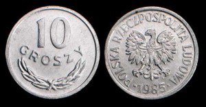 Polska, 10 Groszy 1985