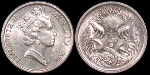 Australia, 5 Cents RR, KM 80