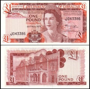 GIBRALTAR, 1 POUND 1975, Pick 20a