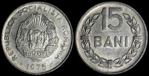 Rumunia, 15 Bani 1975, KM 93a