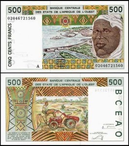 AFRYKA ZACHODNIA - A WYBRZEŻE KOŚCI SŁONIOWEJ, 500 FRANCS 2002 Pick 110Am