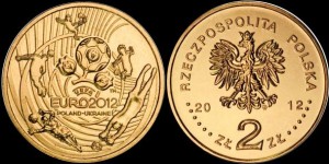 Polska, 2 Złotych 2012, MŚ w Piłce Nożnej EURO
