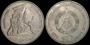 Niemcy-NRD, 10 Marek 1972 A, Buchenwald, KM 38, Stan I