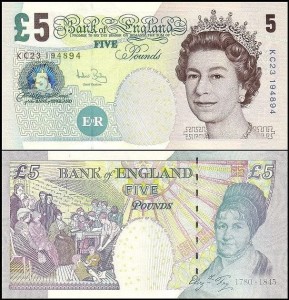 ANGLIA	5 POUNDS	(2004) Pick 391c