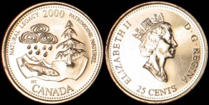 Kanada, 25 Cents 2000, KM 382, Natural Legacy, Stan I