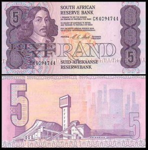 AFRYKA POŁUDNIOWA - RPA 5 RAND (1990-1994) Pick 119e