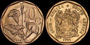 Afryka Południowa - RPA, 10 Cents Różne roczniki, KM 135