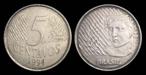 Brazylia, 5 Centavos 1994, KM 632