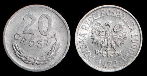 Polska, 20 Groszy 1972