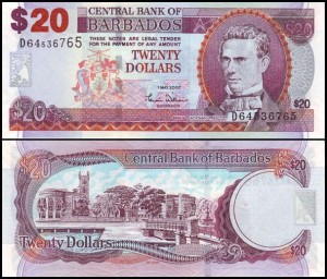 BARBADOS, 20 DOLLARS 2007, Pick 69a