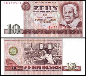 NIEMCY - DDR, 10 MARK 1971 Pick 28b