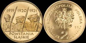 Polska, 2 Złote 2011, Powstania Śląskie