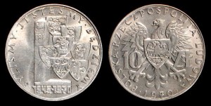 Polska, 10 Złotych 1970, Ziemie Odzyskane, Stan I
