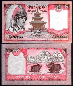 NEPAL, 5 RUPEES (2002), Pick 46a