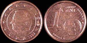 EURO-Belgia Król Albert II, 1 Cent 2004, KM 224, Stan I