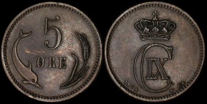 Dania, 5 Ore 1874, KM 794.1, Stan III