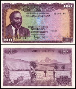 KENIA, 100 SHILLINGI 1972 Pick 10c