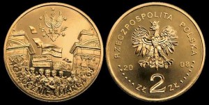 Polska, 2 Złote 2008, Rocznica Marca '68