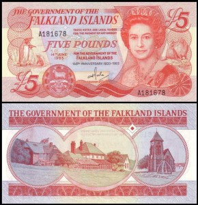 FALKLANDY, 5 POUNDS 1983 Pick 12a