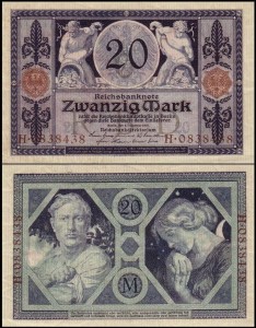 NIEMCY, 20 MARK 4.11.1915 Pick 63