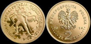 Polska, 2 Złote 2014, Zimowe I.O. Soczi
