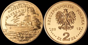Polska, 2 Złote 2012, Niszczyciel Błyskawica