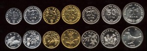Chorwacja, Zestaw flora i fauna 1,2,5,10,20,50 Lipa, 1 Kuna KM 3-9.1, Stan I