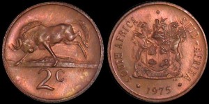 Afryka Południowa - RPA, 2 Cents Różne roczniki KM 83