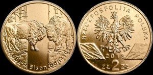 Polska, 2 Złote 2013, Żubr
