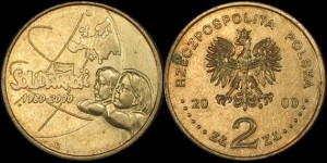 Polska, 2 Złote 2000, 20 Lat Solidarności, stan I