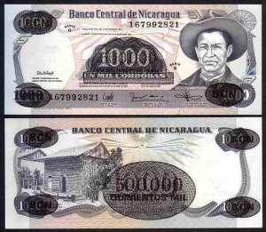 NIKARAGUA, 500000 CORDOBAS 1987 Pick 150
