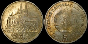 Niemcy-NRD, 5 Marek 1972 A, Meissen, KM 37, Stan I