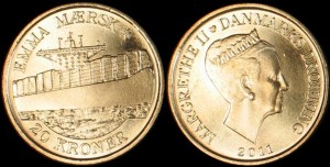 Dania, 20 Kroner 2011, Statek Emma Maersk, KM 942